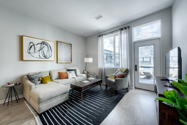 Spacious living areas with hard surface flooring balcony options