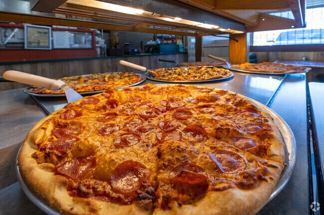 Sami's Breakfast and Lunch in Raceway has a pizza buffet available five days a week.