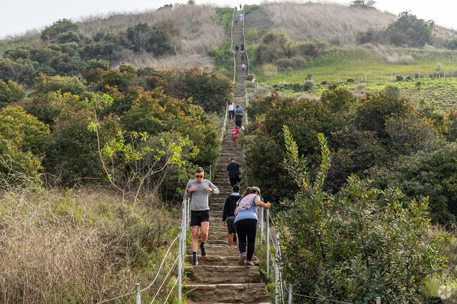 The Culver City stairs challenge hikers with steep steps and sweeping scenic views.