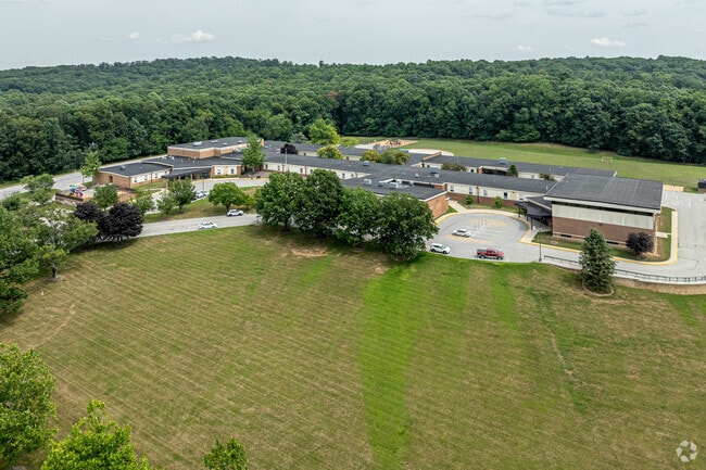 Set among wooded hills, Friendship Elementary School is a peaceful and scenic place to learn.