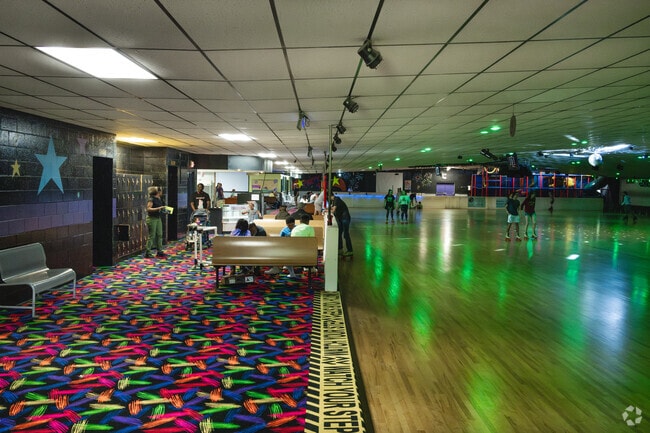 The Roebuck Skating Center is a popular spot for families to enjoy on the weekends.
