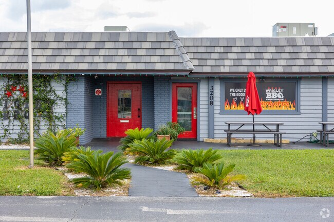 Wrigley's BBQ restaurant is a local gem favored by meat lovers.