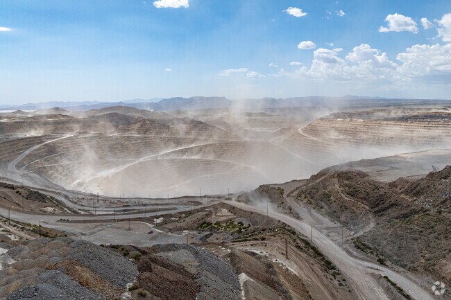 42 miles west of Prescott is the Bagdad Mine, which harvests copper and molybdenum.