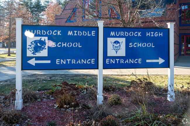 Sign for both Murdock Middle and High school in Winchendon.