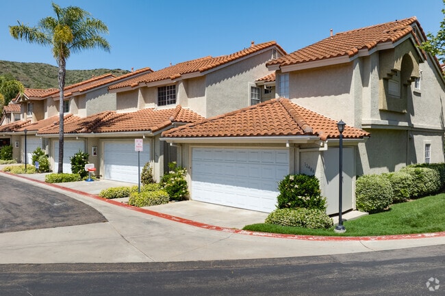 Duplex homes are found in Sabre Springs with one shared wall.
