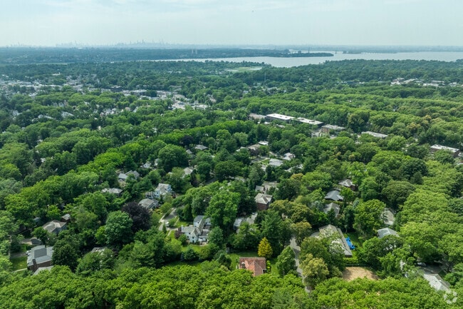 Maple trees tower over the spacious homes in University Gardens-Russell Gardens.