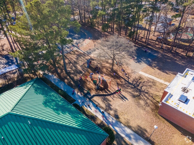 Rickneck Elementary School also offers a small playground for students to enjoy.