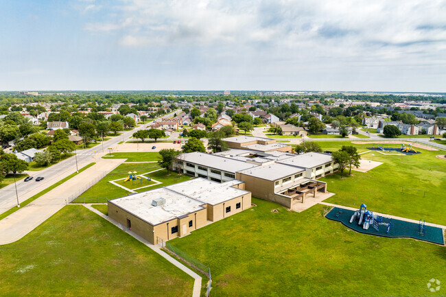 This is a back view of Beech Elementary.
