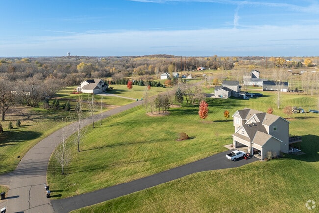Paved driveways are common among Nowthen homes.
