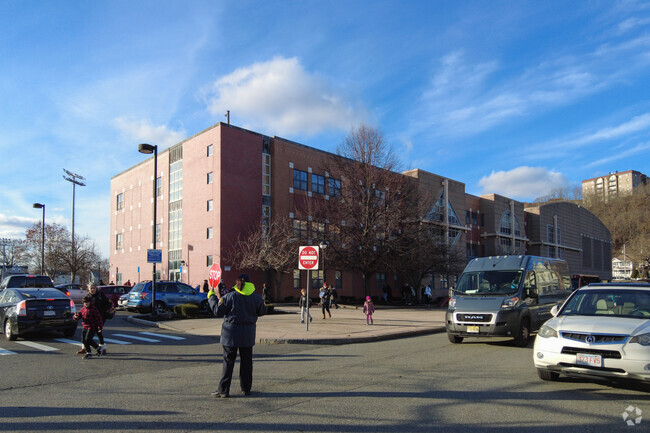 The Linden STEAM Academy offers students a safe way to walk to and from school.