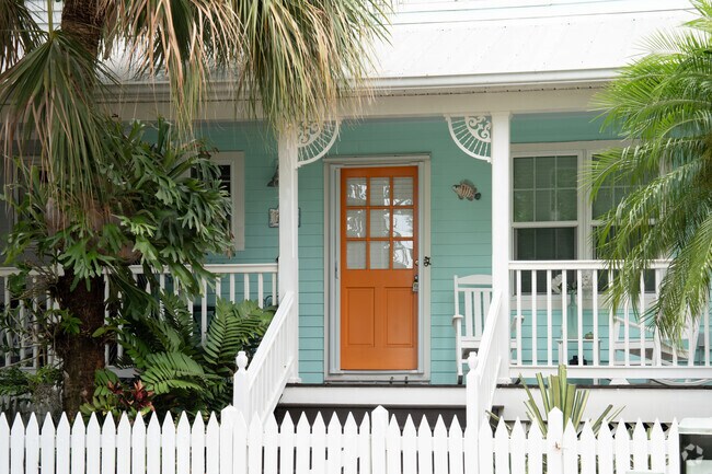 Many homes in Stock Island show island flair and varied architectural details.