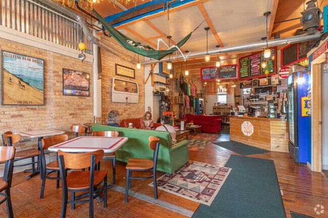 Along with lunch, Toads in downtown Grand Ledge has climbing hardware, golf discs, and hammocks.