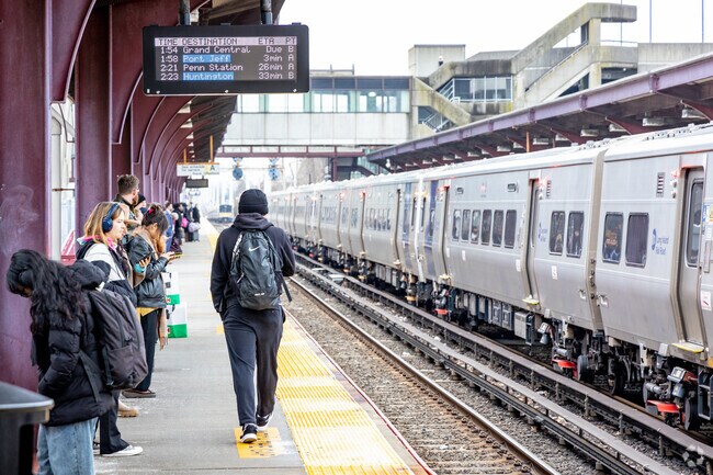 All aboard at Huntington Station.