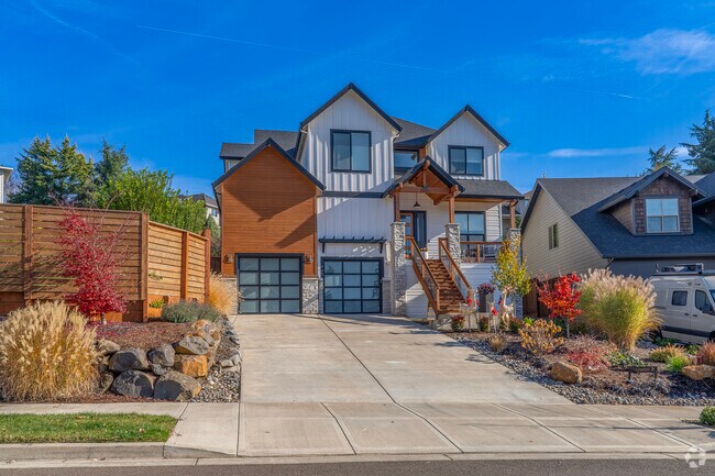 Multi-level Northwestern luxury homes sit at the top of Parker Crest.