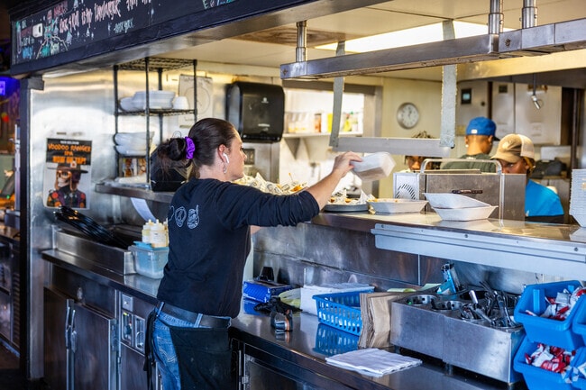 Stop by S&B's Burger Joint for lunch in Rolling Hills.
