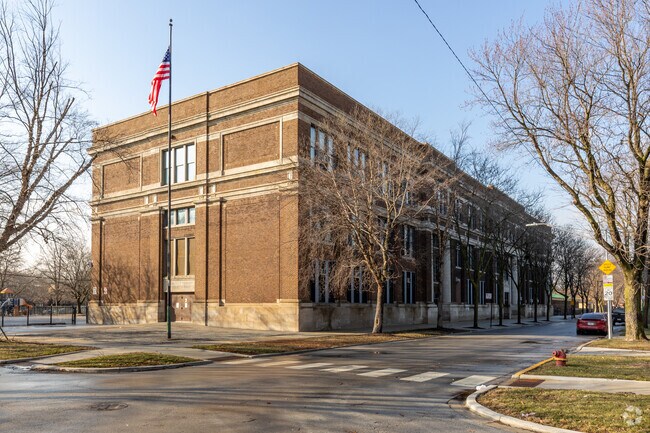 Orville T. Bright School serves the local community of Trumbull Park.
