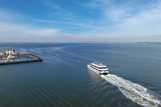 The Seastreak Ferry is a great option to commute into NYC.