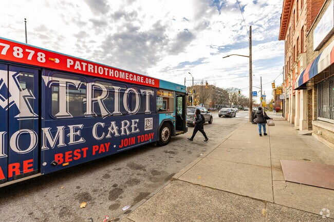 PRT bus stops are all through Homewood North and especially on Frankstown Avenue.