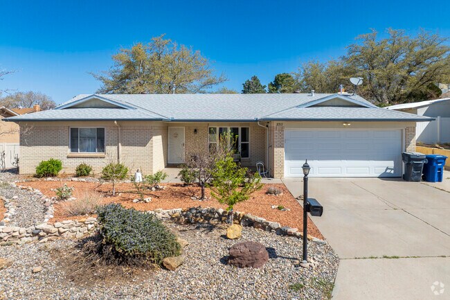 Many homes in Enchanted Park feature brick exteriors.
