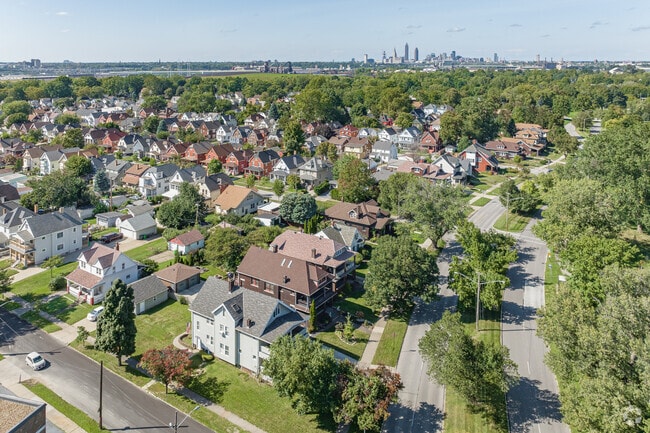 Newburgh Heights is only a short drive from downtown Cleveland.