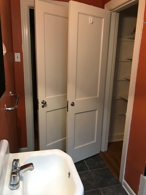bathroom linen closet