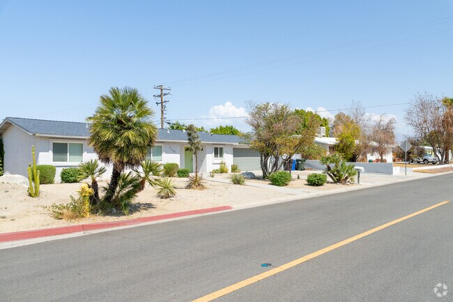 Well kept yards and unique homes line the streets of Desert Park Estates.