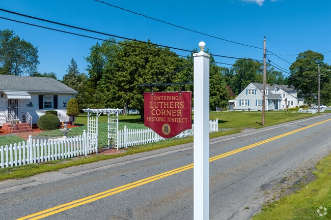 The Luther Corner Historic District anchors the neighborhood of Luther Corner, MA.