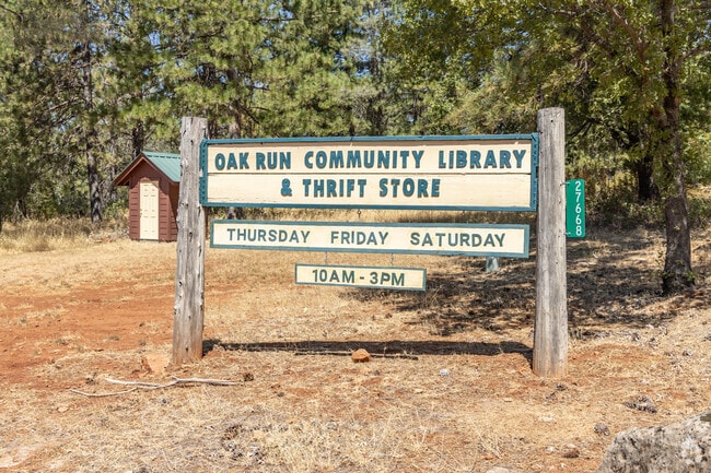 The Library in Oak Run doubles as a thrift store.