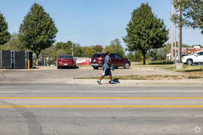 Byers and Murphy residents take advantage of sidewalks throughout the neighborhood.