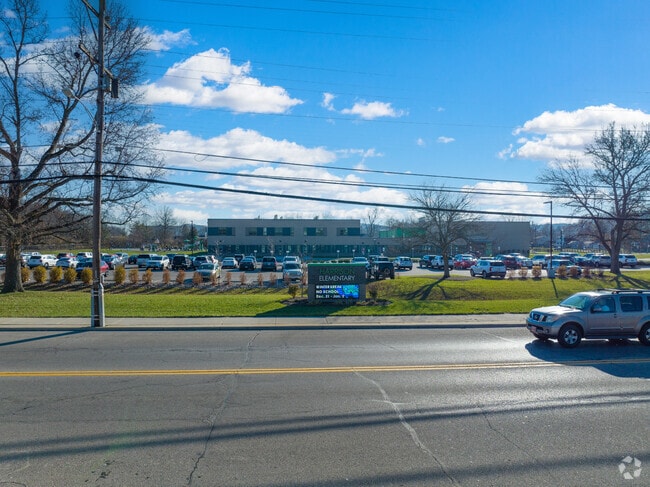 The Harrison Middle School is fairly large.