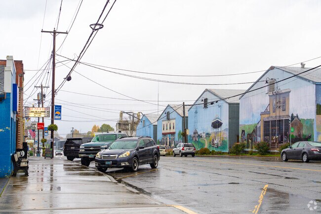 Explore the charm of downtown North Plains with its local shops and eateries.