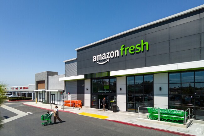 Amazon Fresh is one of the newer market options in the neighborhood.