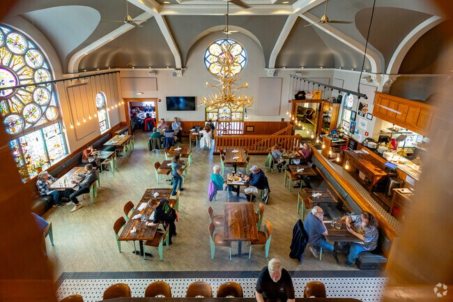 Hungry Saline diners can enjoy craft brews at Salt Springs Brewery in a 116-year old church.