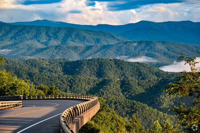 Foothills Parkway offers breathtaking views of the Great Smoky Mountains and cuts through the middle of Walland.
