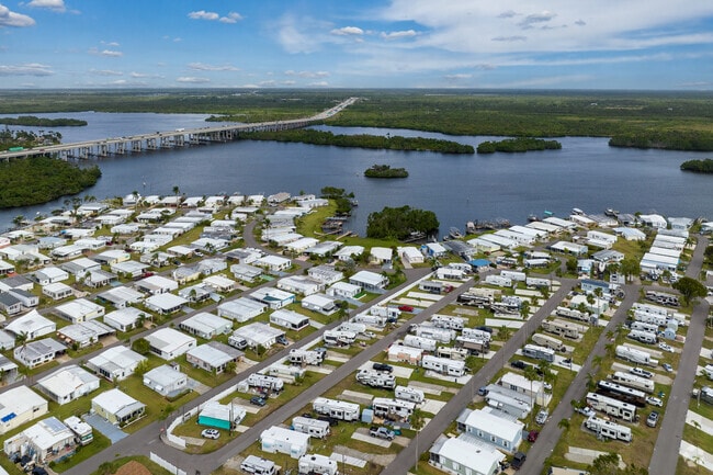 Orange Park features double-wide models along with RV lots.