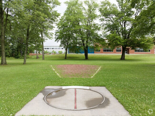 Shot put is on display here at Maple Hill in Castleton-on-Hudson.