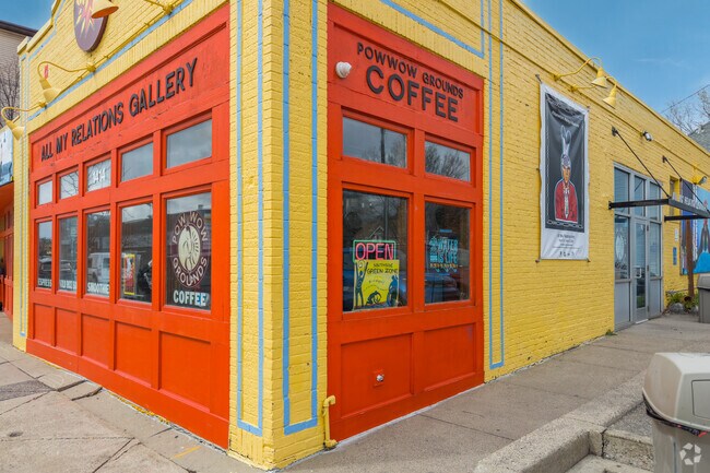 Pow Wow Grounds is a Cafe with an art gallery in the same building