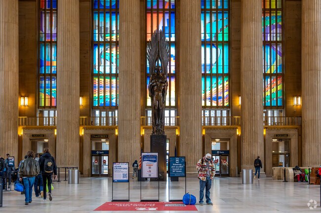 Powelton Village is just a short walk away from 30th Street Station, Philadelphia's train hub.