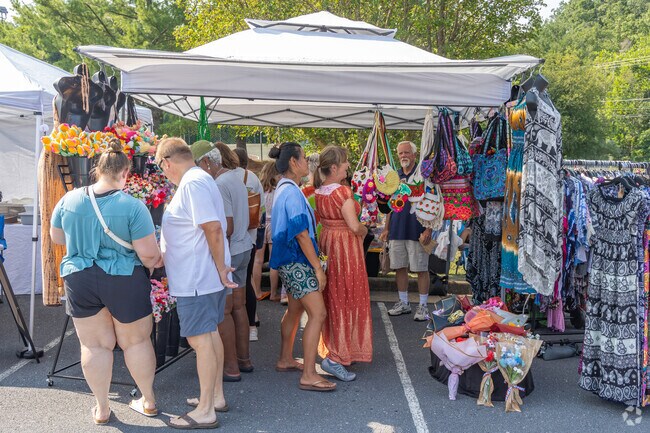 Massanutten Farmers Market has a variety of stalls and tents for people to visit.