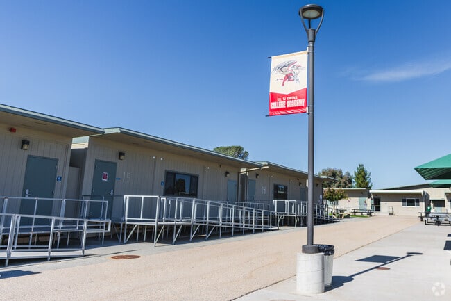 The entrance of Dr. T.J. Owens Gilroy Early College Academy.