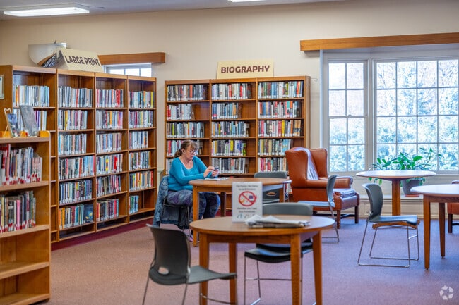North Chevy Chase residents can cozy up with a book at the Chevy Chase Library.