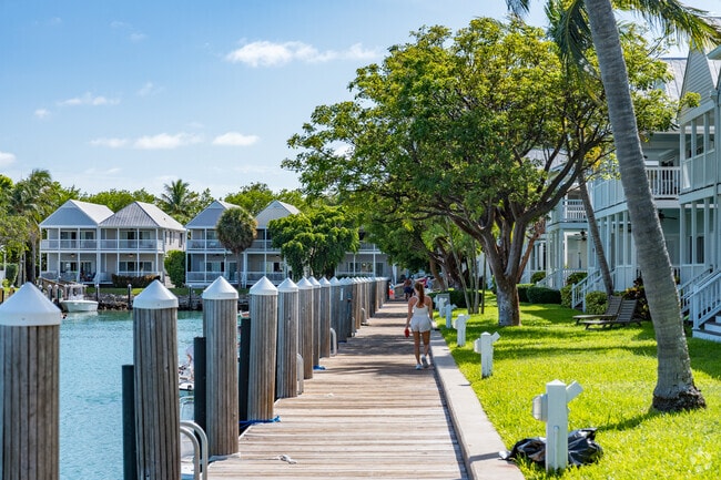 Many residents of Hawks Key Resort enjoy taking a walk around the docks of the resort.