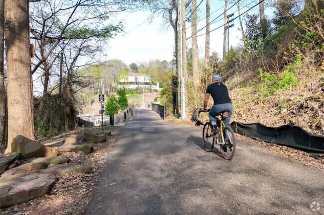 Enjoy a walk or bike ride on the Vulcan Trail near Inglenook.