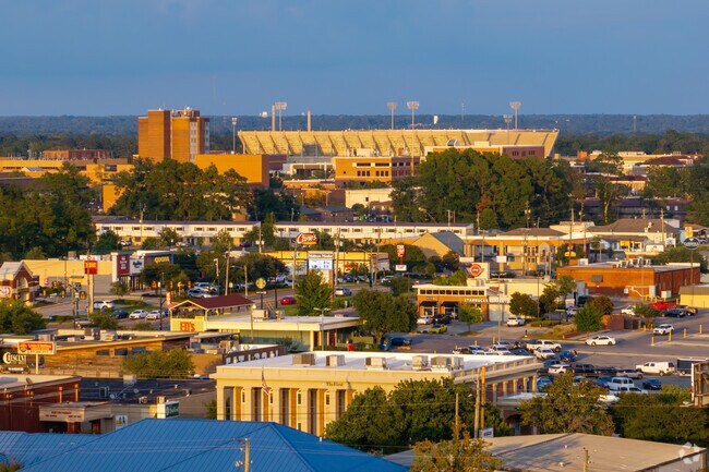 During the golden hour, the view of Hattiesburg transforms into a stunning panorama.