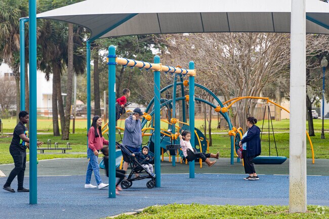 Pineapple Park residents can come to the playground at Howard park for a fun family outing.