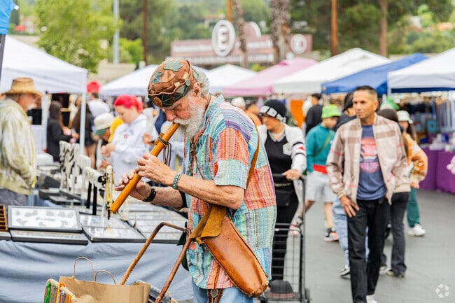 Locals from Historical Highlands can find musical instruments at the Rose Bowl Flea Market.