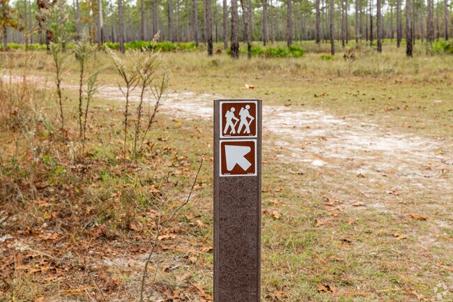 Enjoy hiking trails at Branan Field Preserve, a quick drive from Chimney Lakes or Argyle Forest.
