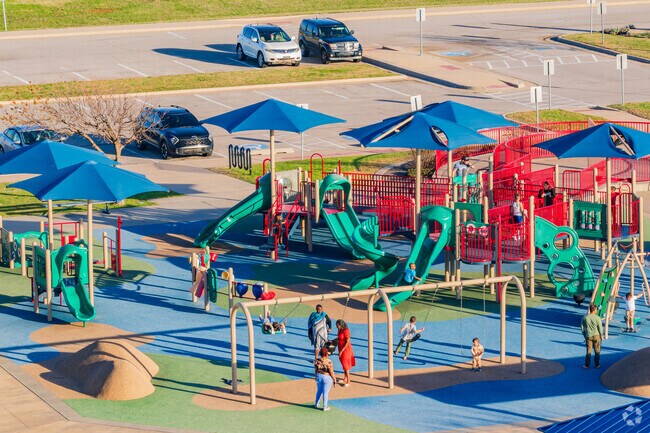 Lake Hefner Children’s Park near Roberts-Crest features a clean, well-kept play area.
