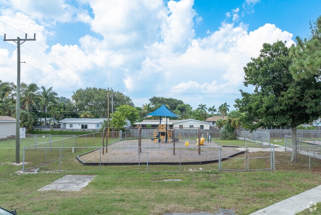 Spessard L. Holland Elementary School has several play areas for younger students.