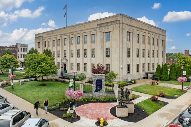 The Howard County Courthouse was built in the 1930's after fire destroyed the original.